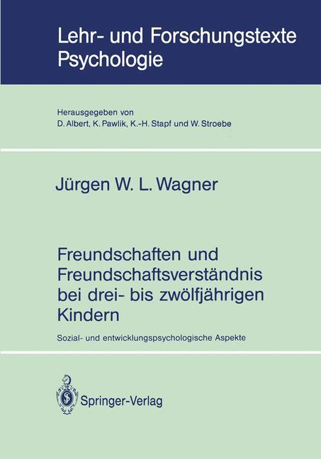 Cover: 9783540548041 | Freundschaften und Freundschaftsverständnis bei drei- bis...