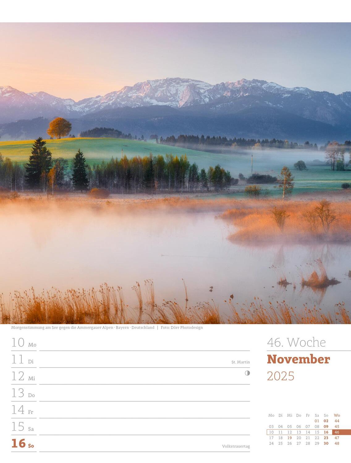 Bild: 9783838435022 | Faszination Alpenwelt - Wochenplaner Kalender 2025 | Kunstverlag