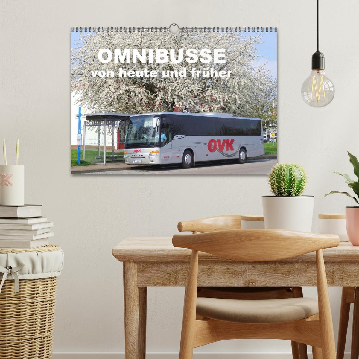 Bild: 9783435094479 | Omnibusse von heute und früher (Wandkalender 2025 DIN A3 quer),...