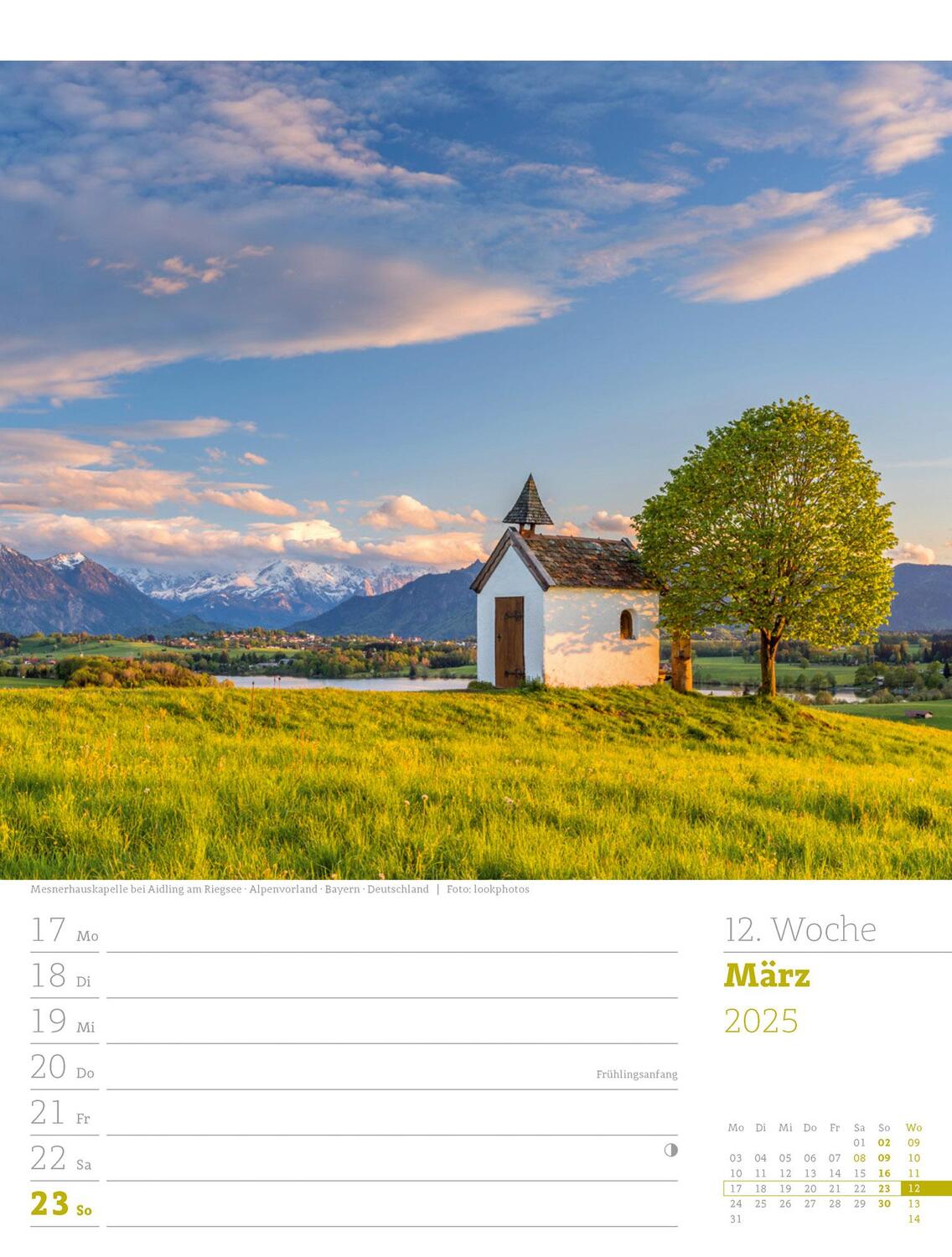 Bild: 9783838435022 | Faszination Alpenwelt - Wochenplaner Kalender 2025 | Kunstverlag