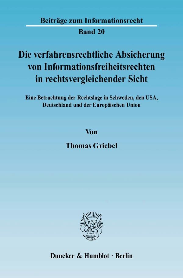 Cover: 9783428121984 | Die verfahrensrechtliche Absicherung von...