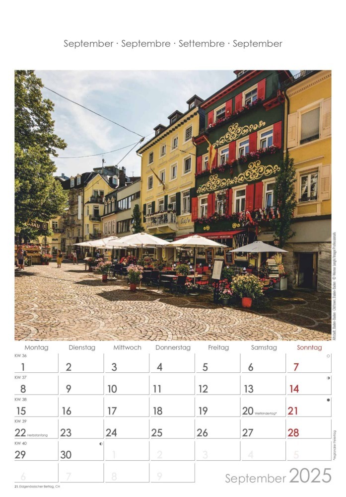 Bild: 4251732341183 | Alpha Edition - Baden-Württemberg 2025 Bildkalender, 23,7x34cm,...