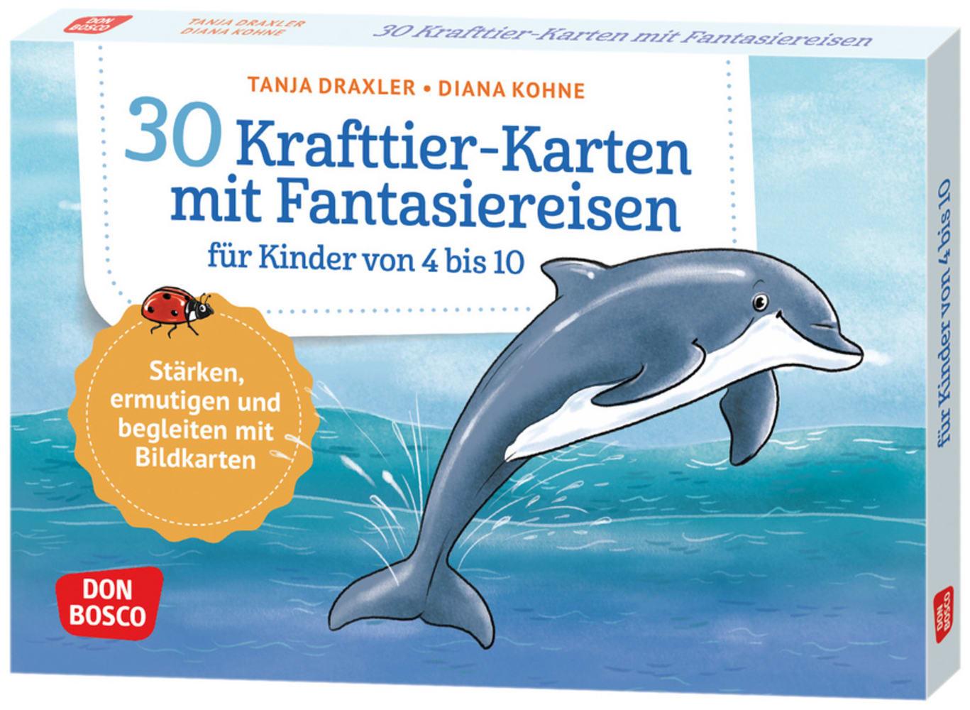 Cover: 4260694922637 | 30 Krafttier-Karten mit Fantasiereisen für Kinder von 4 bis 10 | Box