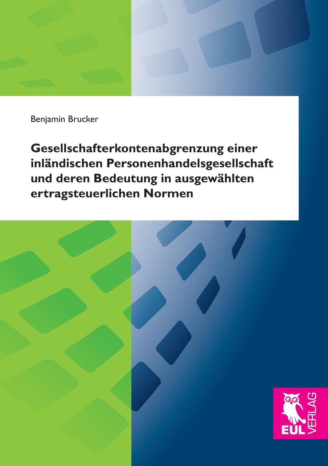 Cover: 9783844104882 | Gesellschafterkontenabgrenzung einer inländischen...