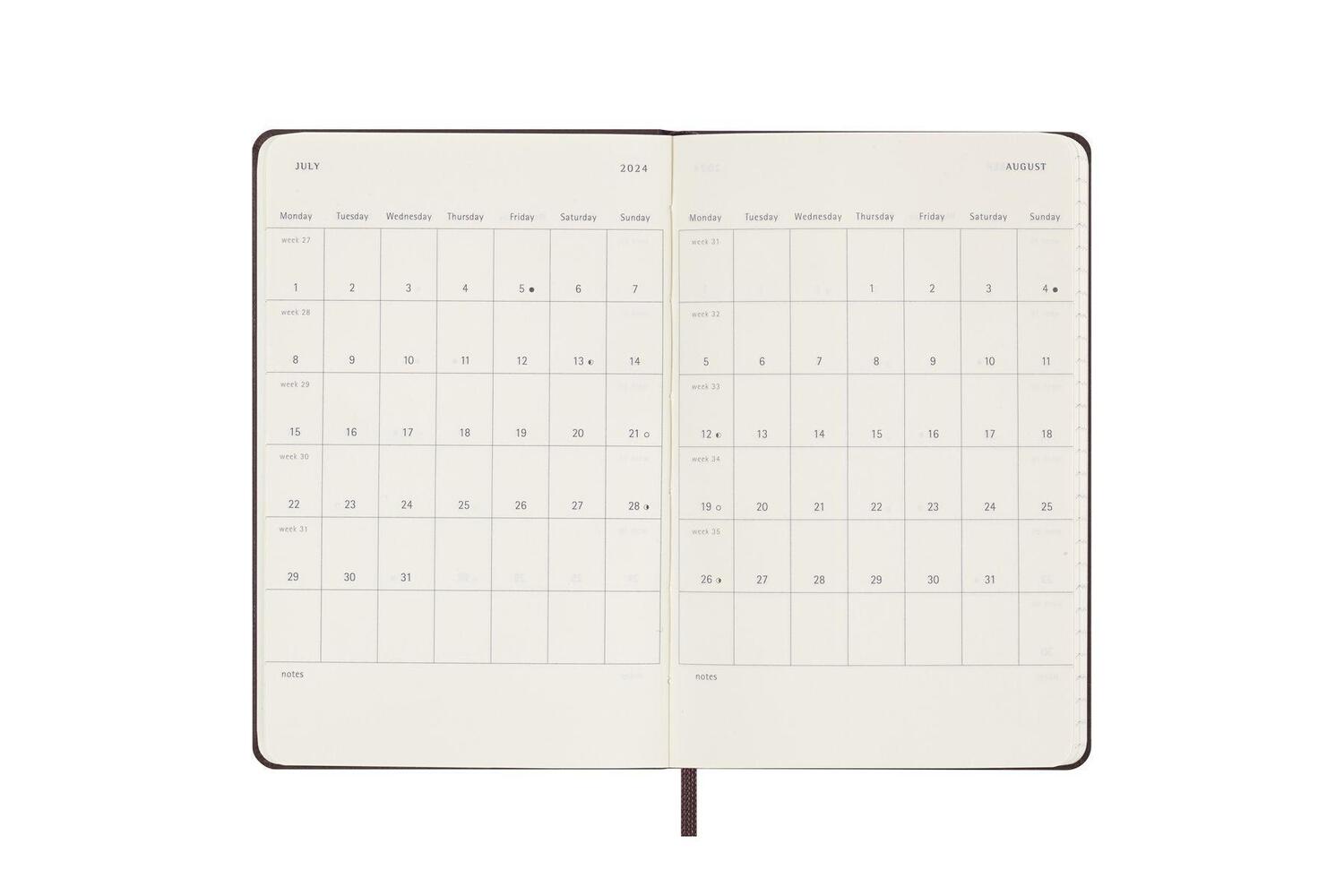 Bild: 8056598857115 | Moleskine 12 Monate Wochen Notizkalender 2024, Pocket/A6, 1 Wo = 1...