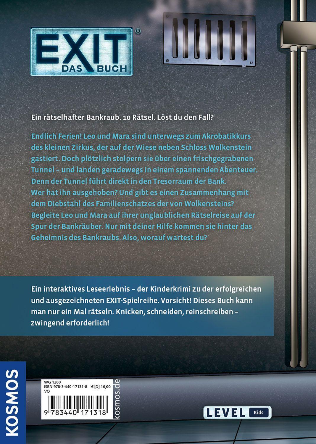 Bild: 9783440171318 | EXIT® - Das Buch: Der rätselhafte Bankraub | Inka Brand (u. a.) | Buch