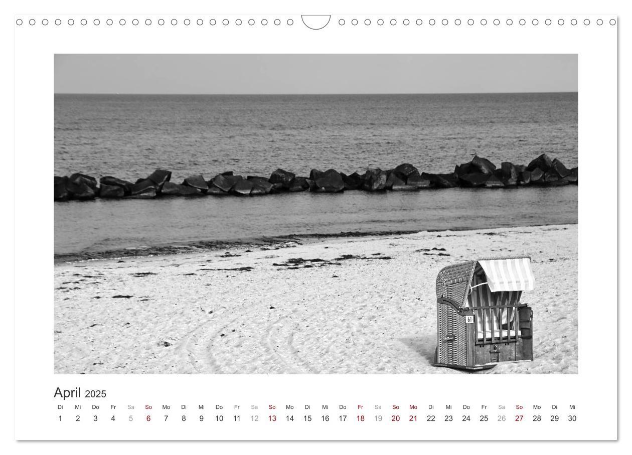 Bild: 9783435291328 | Monochrom Meer (Wandkalender 2025 DIN A3 quer), CALVENDO...