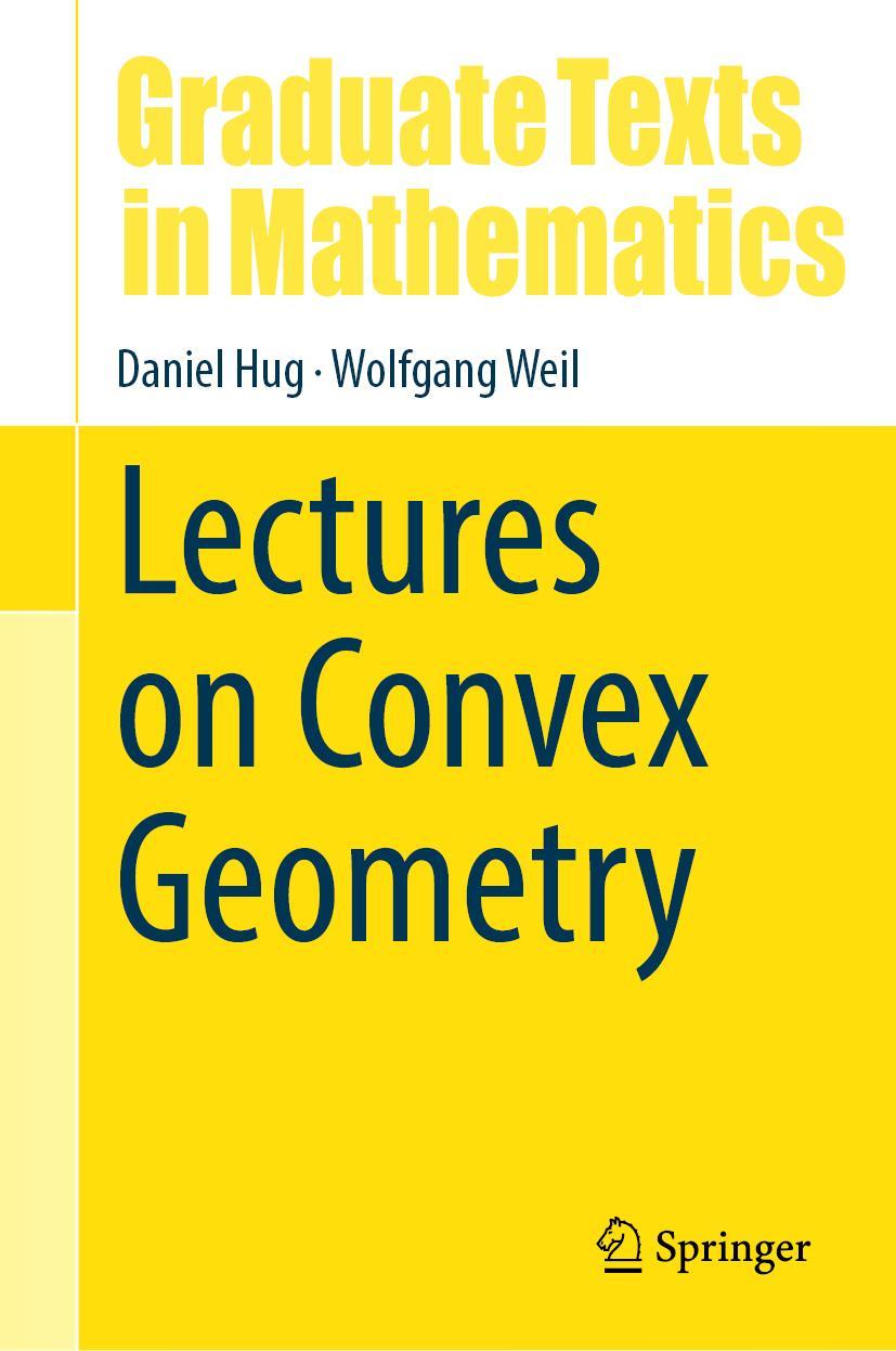 Cover: 9783030501792 | Lectures on Convex Geometry | Wolfgang Weil (u. a.) | Buch | xviii