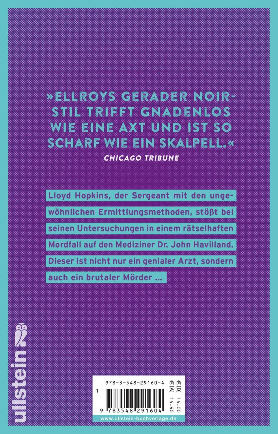 Rückseite: 9783548291604 | In der Tiefe der Nacht | Die Lloyd-Hopkins-Trilogie, Band 2 | Ellroy