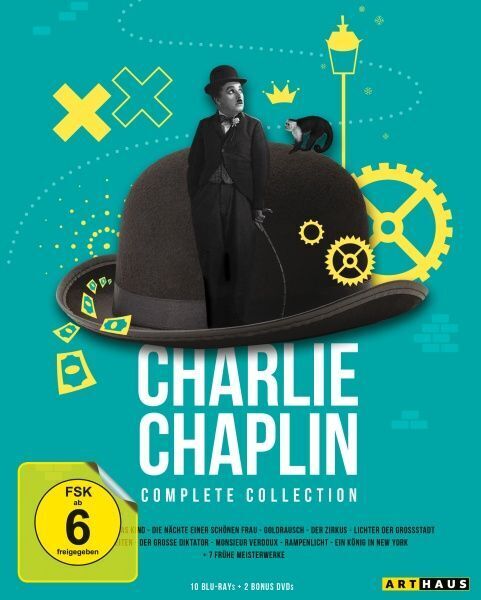 Cover: 4006680096643 | Charlie Chaplin - Complete Collection, 12 Blu-ray | Charles Chaplin