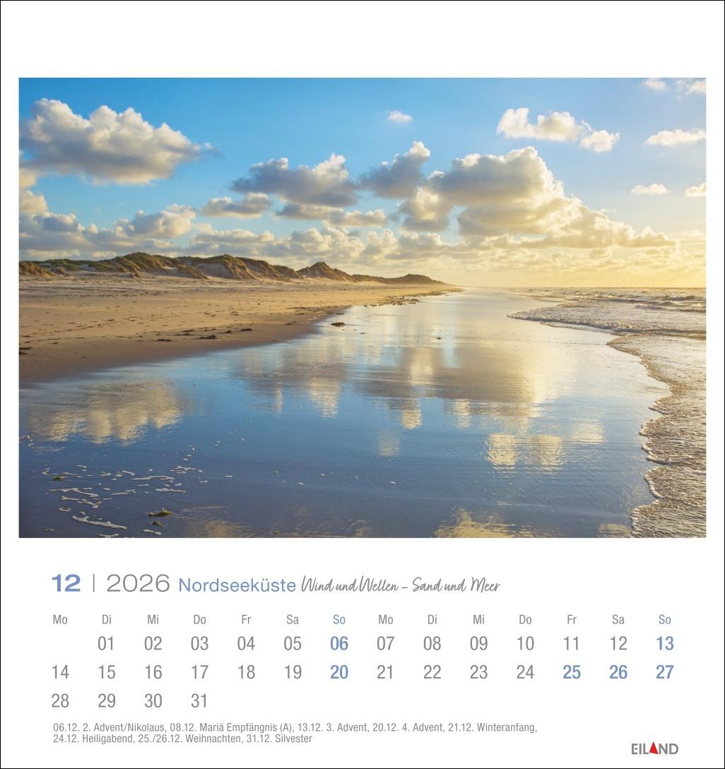 Bild: 9783964023773 | Nordseeküste Postkartenkalender 2026 - Wind und Wellen - Sand und Meer