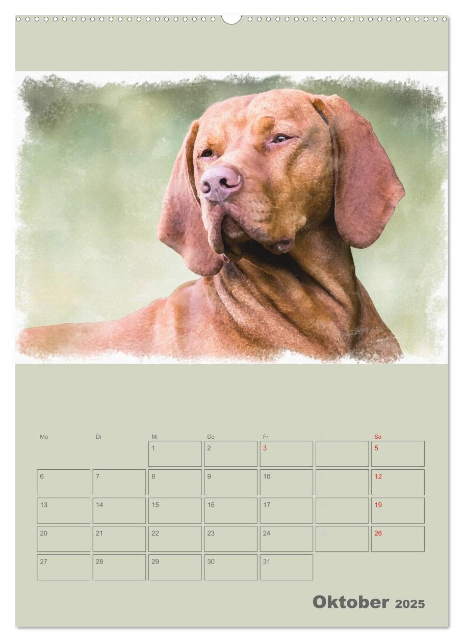 Bild: 9783457055656 | Hunde in Aquarell - Jahresplaner (Wandkalender 2025 DIN A2 hoch),...