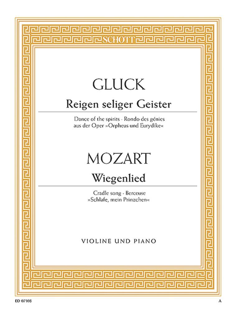 Cover: 9790001089739 | Reigen Seliger Geister + Wiegenlied KV350 (Mozart) | Gluck | Buch