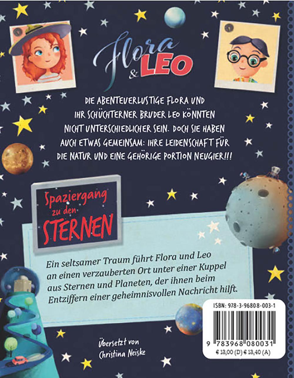 Rückseite: 9783968080031 | Flora &amp; Leo. Spaziergang zu den Sternen | Emanuela Busà | Taschenbuch