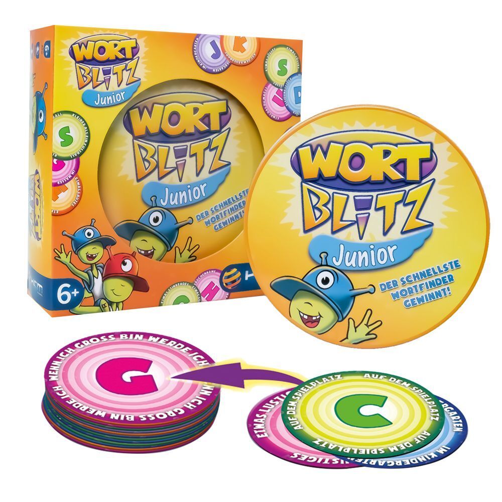 Bild: 4018928551616 | Wortblitz Junior (Kartenspiel) | Spiel | Deutsch | 2021 | HCM Kinzel