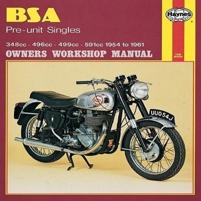 Cover: 9780856963261 | BSA Pre-unit Singles (54 - 61) Haynes Repair Manual | Publishing