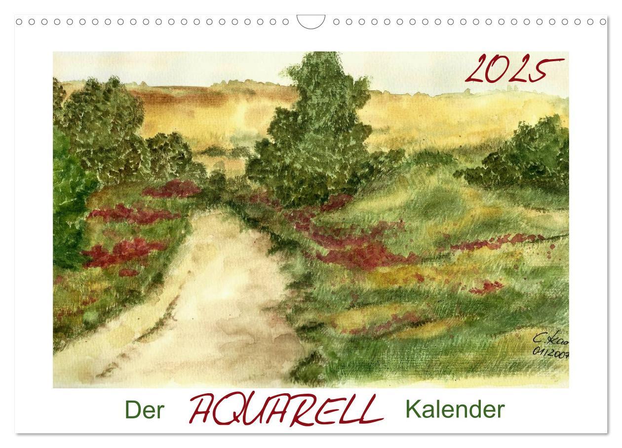 Cover: 9783435761937 | Der AQUARELL-Kalender (Wandkalender 2025 DIN A3 quer), CALVENDO...