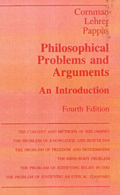 Cover: 9780872201248 | Philosophical Problems and Aurguments | An Introduction | Cornman