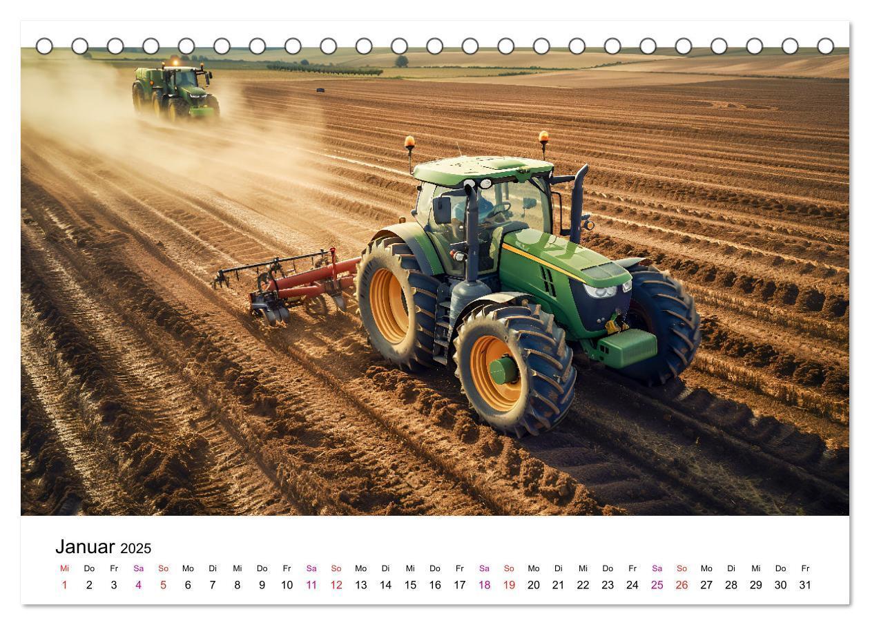 Bild: 9783457174876 | Traktoren Power (Tischkalender 2025 DIN A5 quer), CALVENDO...