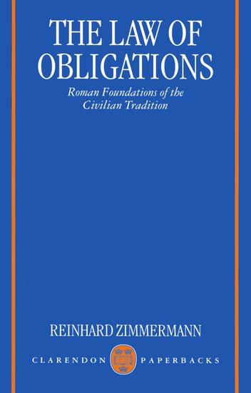 Cover: 9780198764267 | The Law of Obligations | Roman Foundations of the Civilian Tradition