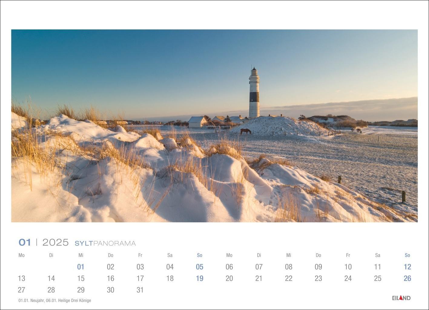 Bild: 9783964023384 | Sylt Panorama Postkartenkalender 2025 - Hans Jessel | Kalender | 13 S.