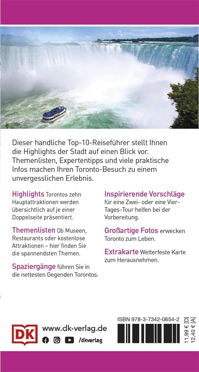 Bild: 9783734206542 | Top 10 Reiseführer Toronto | DK Verlag - Reise | Taschenbuch | 128 S.