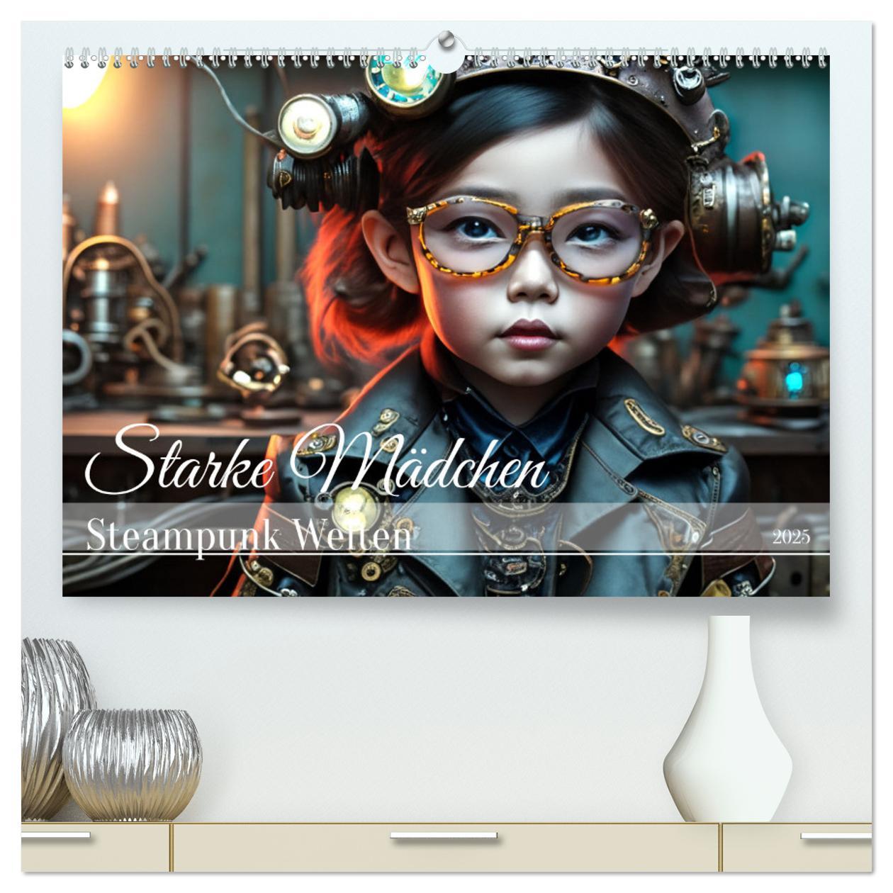 Cover: 9783383847370 | Starke Mädchen - Steampunk Welten (hochwertiger Premium...