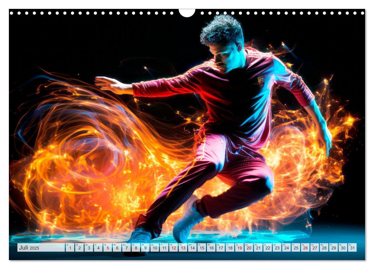 Bild: 9783383852183 | FUßBALLFIEBER Dynamische Szenen (Wandkalender 2025 DIN A3 quer),...