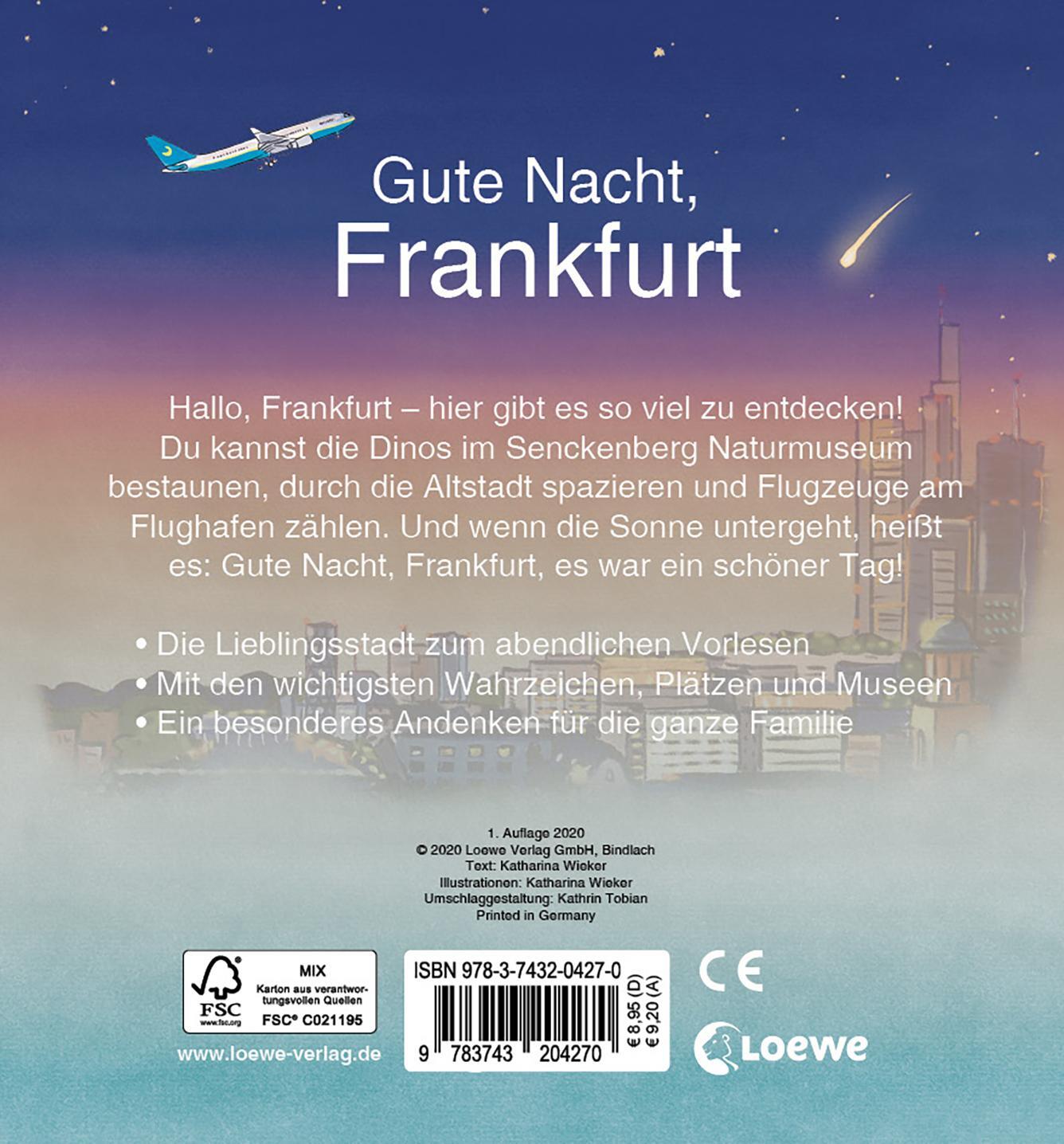 Rückseite: 9783743204270 | Gute Nacht, Frankfurt | Katharina Wieker | Buch | Deutsch | 2020