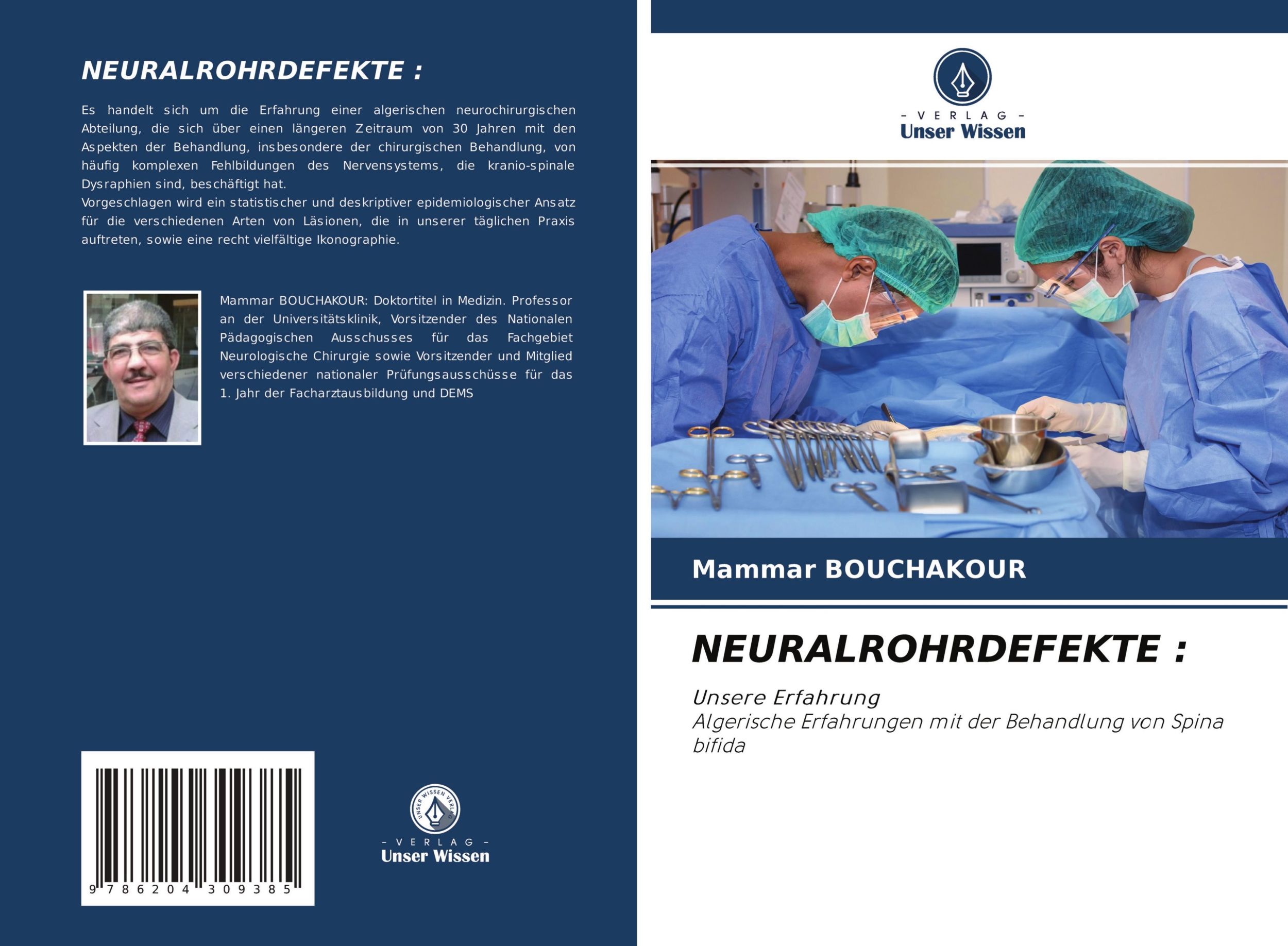 Cover: 9786204309385 | NEURALROHRDEFEKTE : | Mammar Bouchakour | Taschenbuch | Paperback