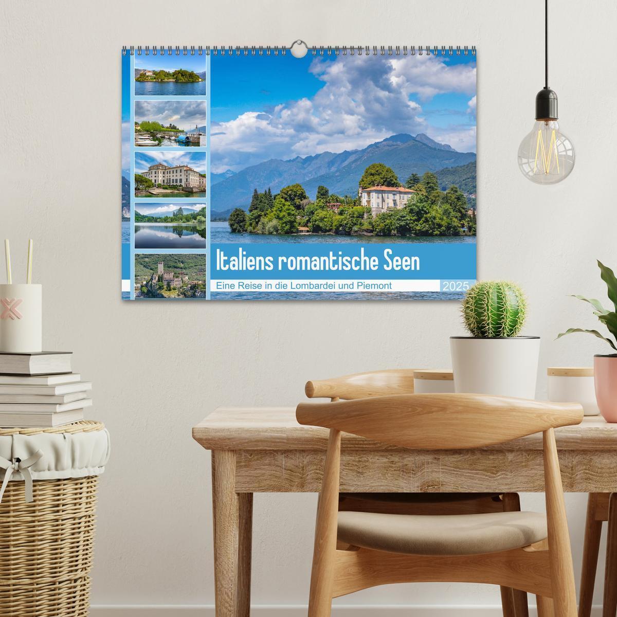 Bild: 9783435311132 | Italiens romantische Seen (Wandkalender 2025 DIN A3 quer), CALVENDO...