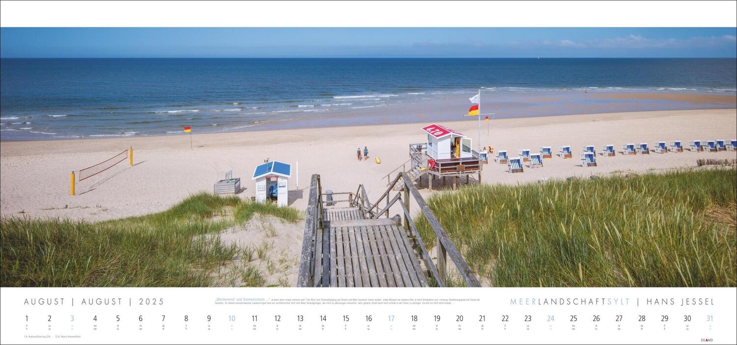 Bild: 9783964023544 | Meerlandschaft SYLT Kalender 2025 - Hans Jessel | Kalender | 13 S.