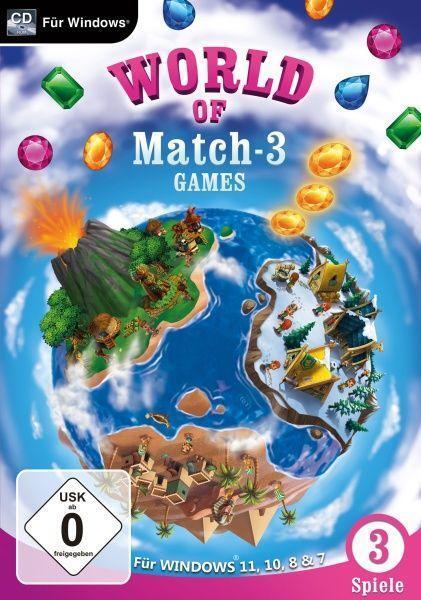 Cover: 4064210192050 | World of Match 3 Games für Windows 11 & 10 (PC) | CD-ROM | Deutsch