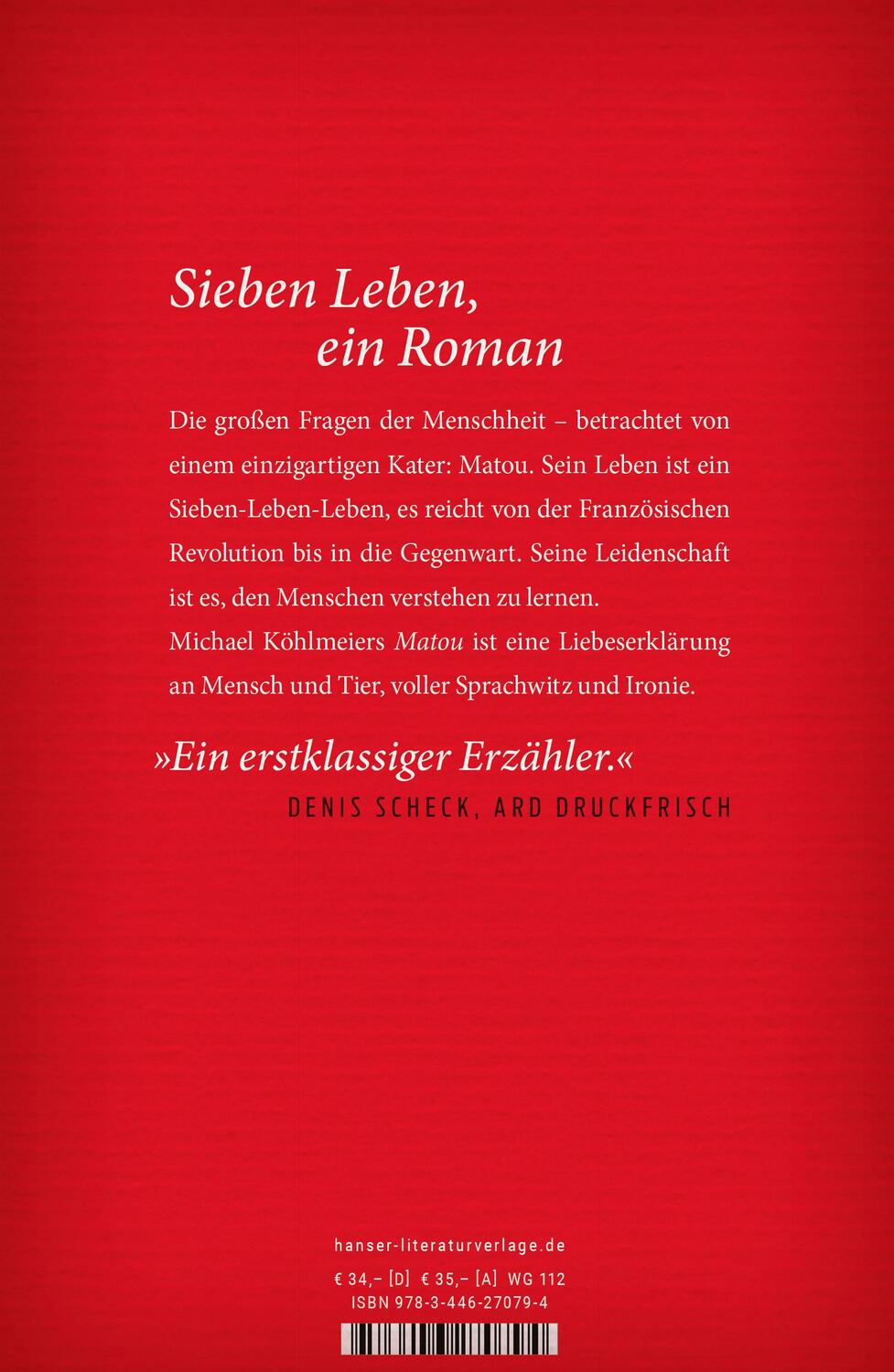 Bild: 9783446270794 | Matou | Roman | Michael Köhlmeier | Buch | Mit Lesebändchen | 960 S.