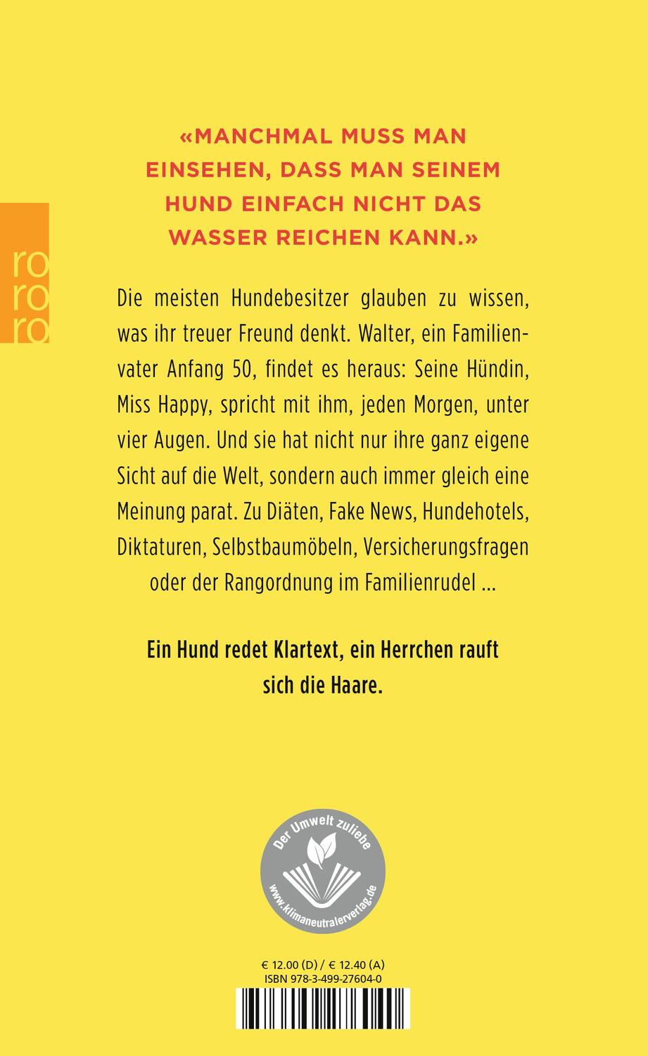 Rückseite: 9783499276040 | Guten Morgen, Miss Happy | Mein Leben mit einem vorwitzigen Hund