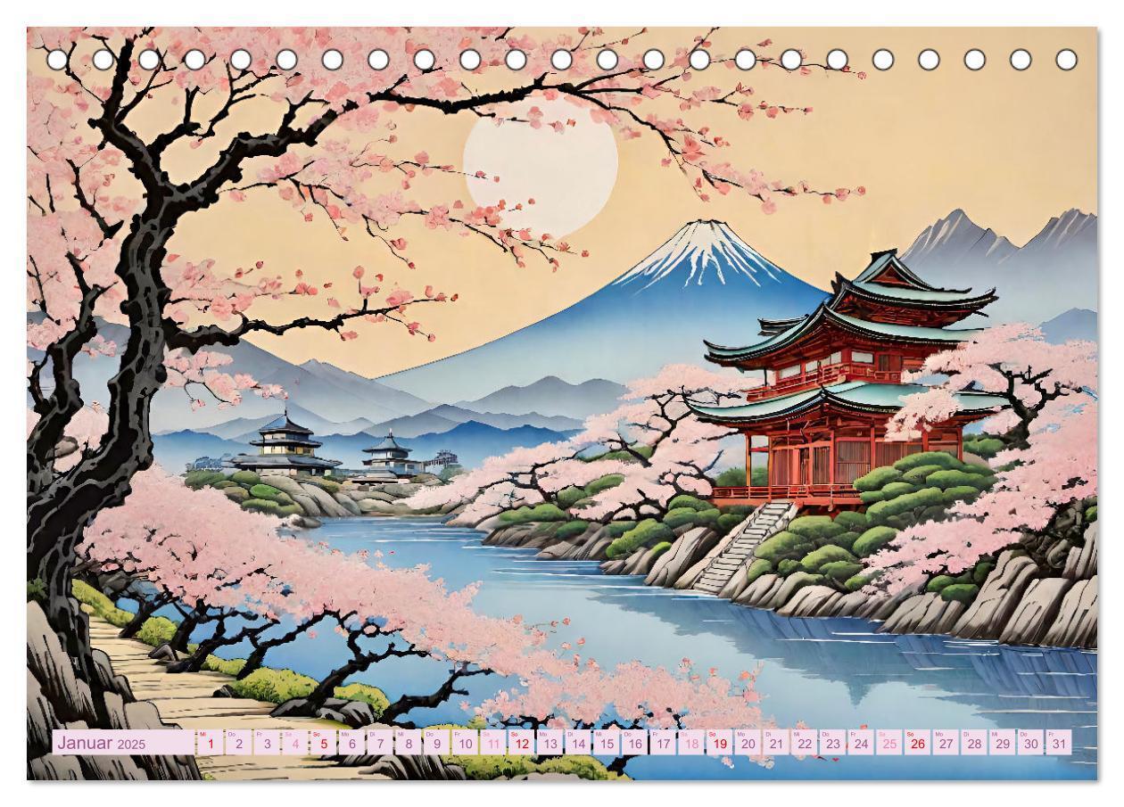 Bild: 9783383825026 | Hanami in Japan (Tischkalender 2025 DIN A5 quer), CALVENDO...