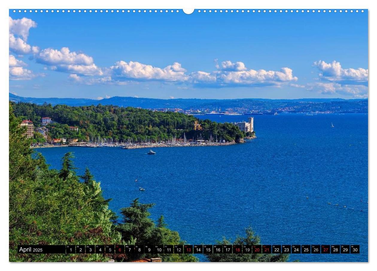 Bild: 9783435509942 | Triest und seine Riviera (Wandkalender 2025 DIN A2 quer), CALVENDO...