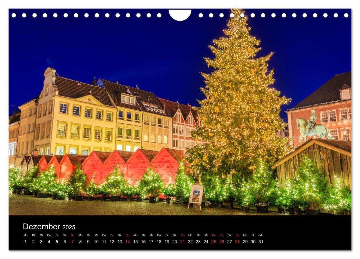 Bild: 9783435671601 | Düsseldorf bei Nacht (Wandkalender 2025 DIN A4 quer), CALVENDO...