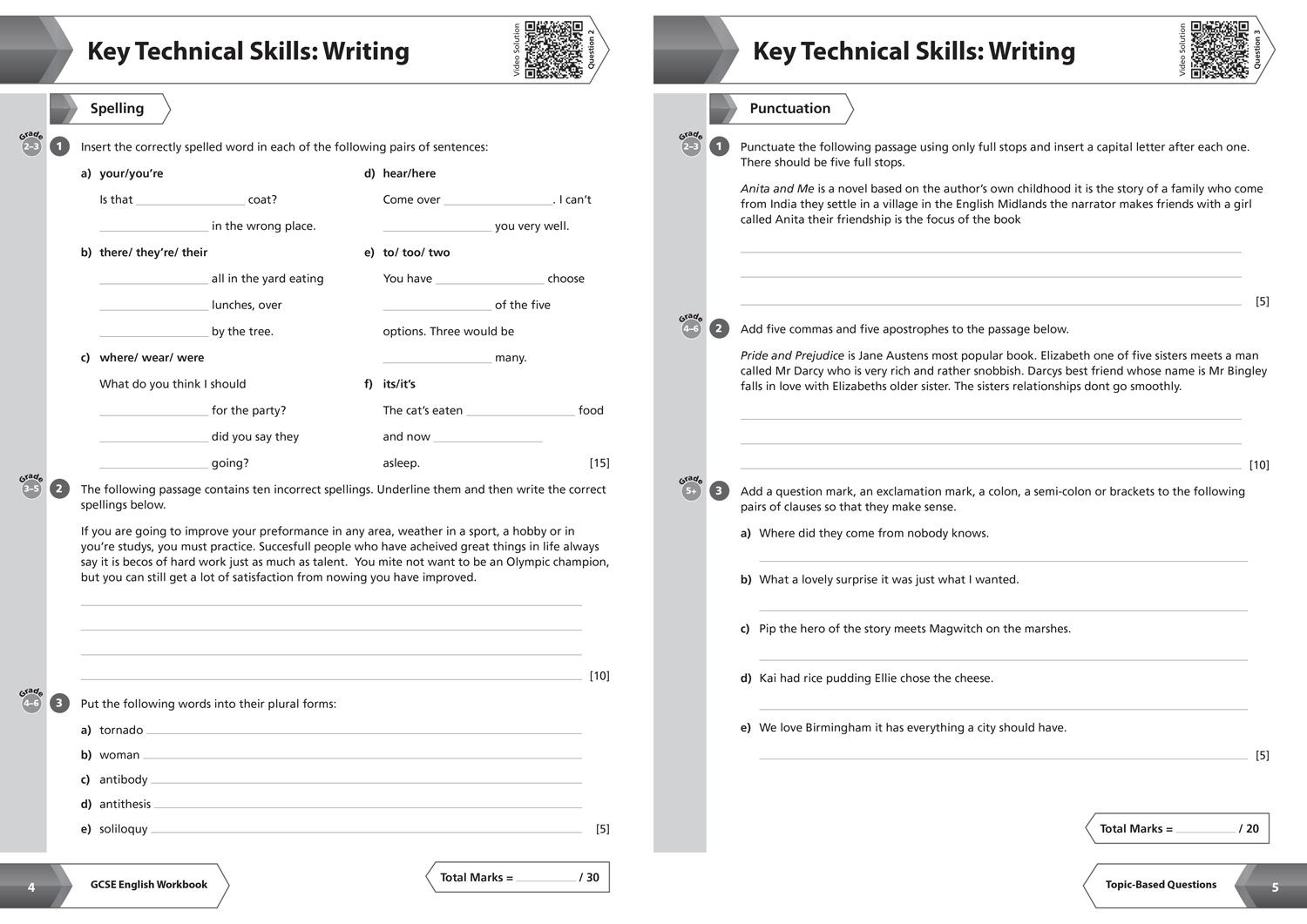 Bild: 9780008535049 | Aqa GCSE 9-1 English Language and Literature Workbook | Collins Gcse