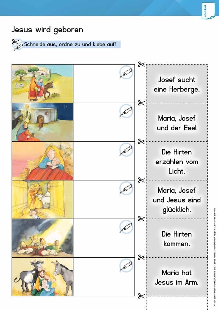 Bild: 9783769824742 | Arbeitsmaterial Grundschule. Stationenlernen Religion: Jesus wird...