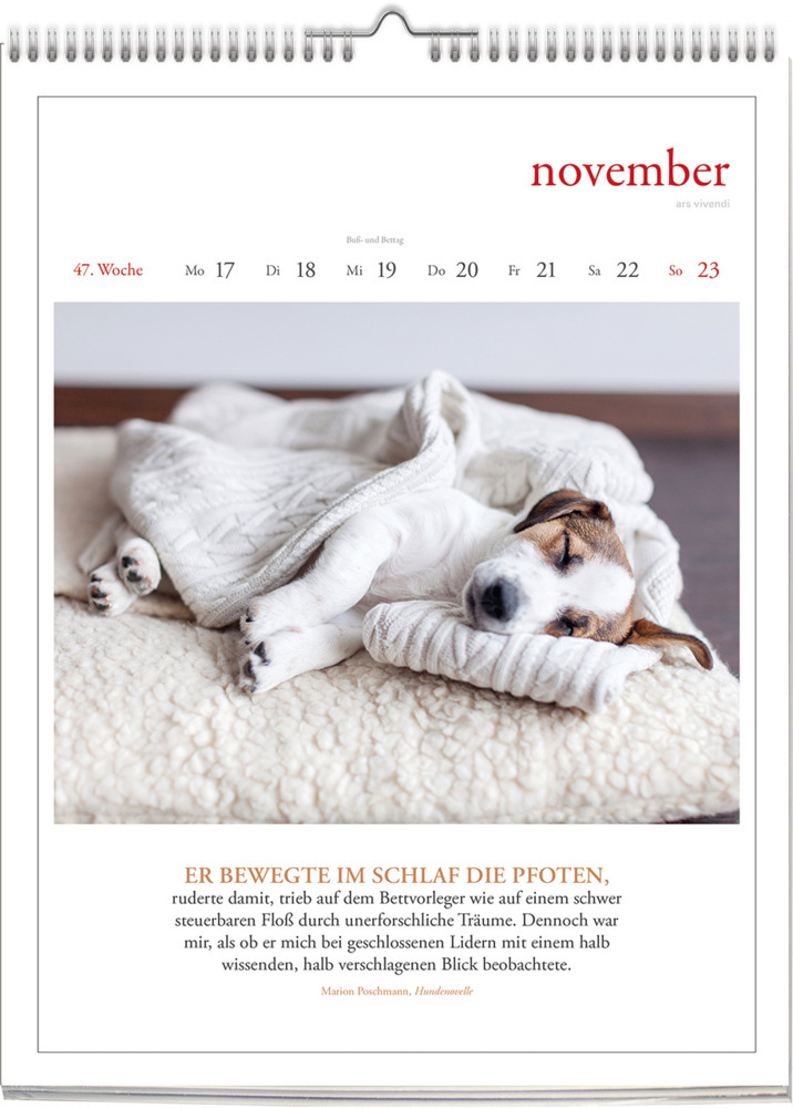 Bild: 9783747205648 | Literarischer Hunde - Kalender 2025 | Wochenkalender | Kalender | 2025