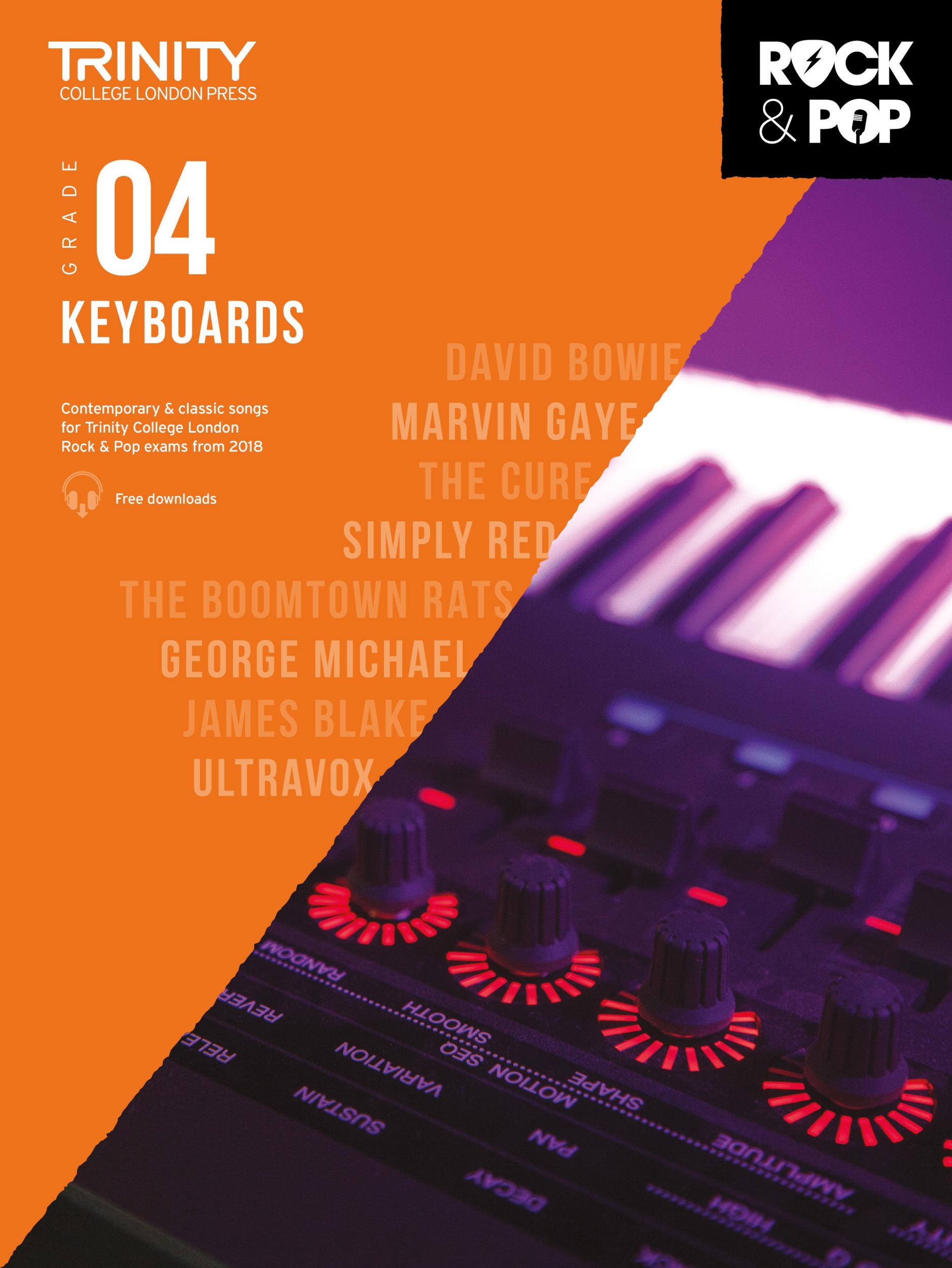 Cover: 9780857366603 | Trinity College London Rock &amp; Pop 2018 Keyboards Grade 4 | Broschüre