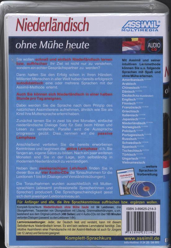 Rückseite: 9783896252142 | Assimil. Niederländisch ohne Mühe heute. Multimedia-Classic....