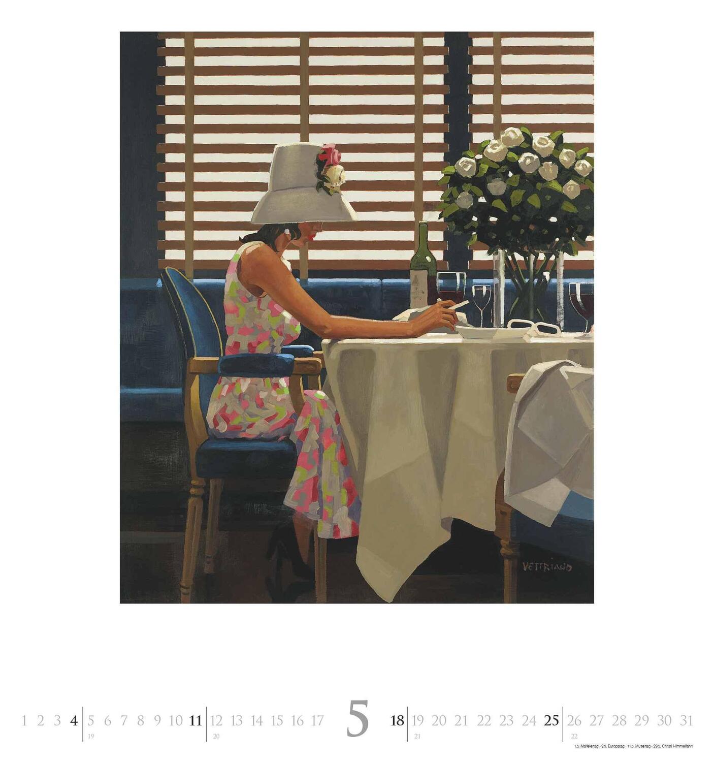 Bild: 4250809653228 | DUMONT - Jack Vettriano 2025 Wandkalender, 45x48cm, Kunstkalender...