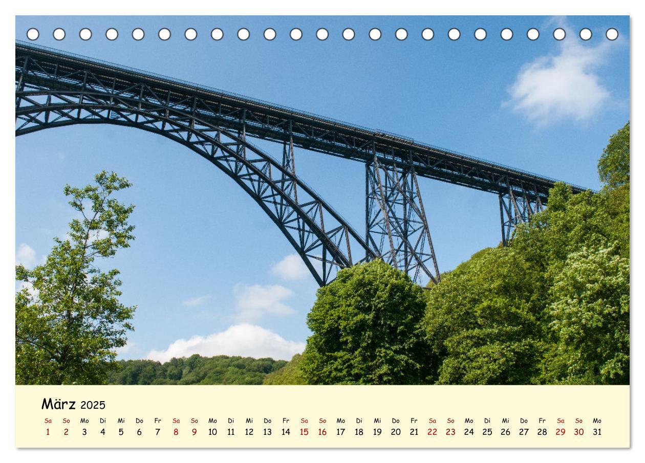 Bild: 9783435013814 | Müngstener Brücke - Landschaft rund um Solingen (Tischkalender 2025...