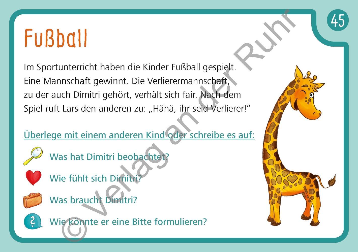 Bild: 9783834644299 | Unsere Giraffen-Kartei - Kinder üben selbstständig gewaltfreie...