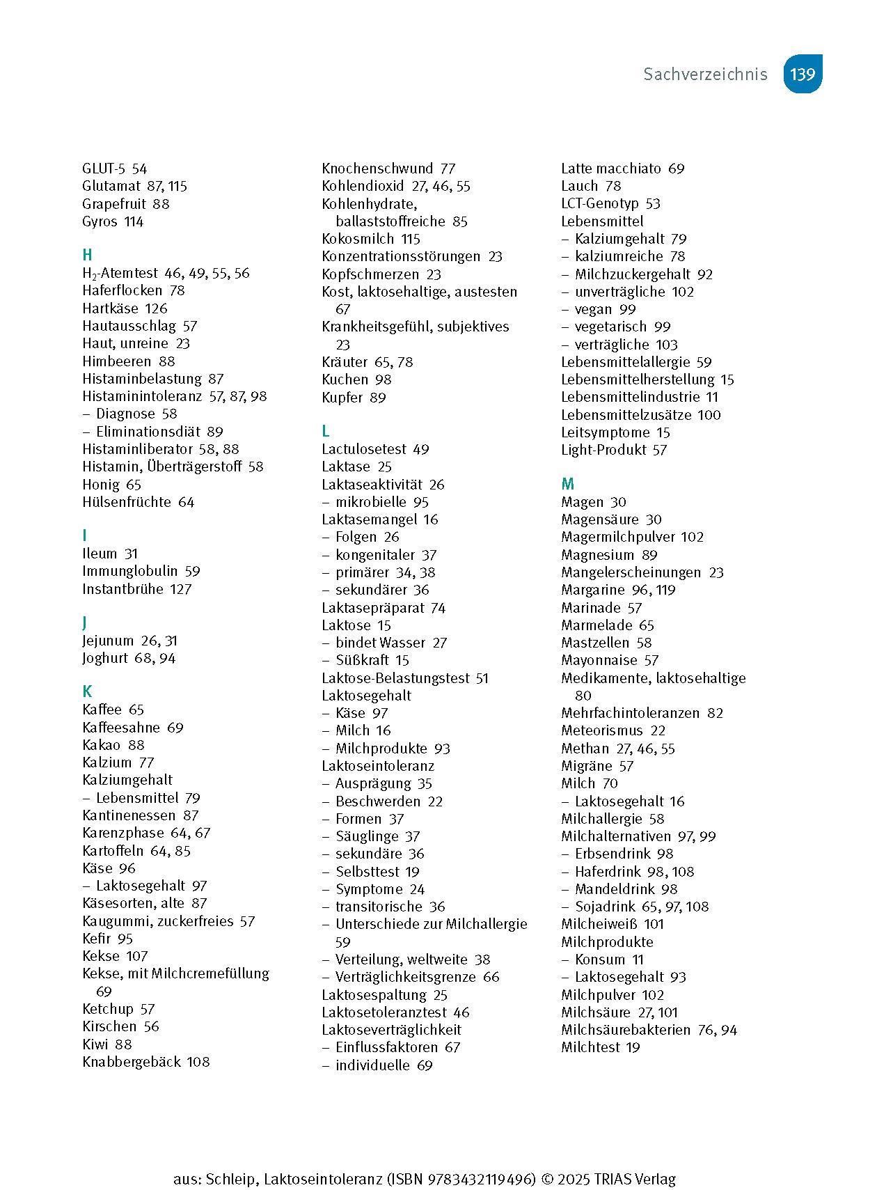 Bild: 9783432119496 | Laktose-Intoleranz | Thilo Schleip | Taschenbuch | 144 S. | Deutsch