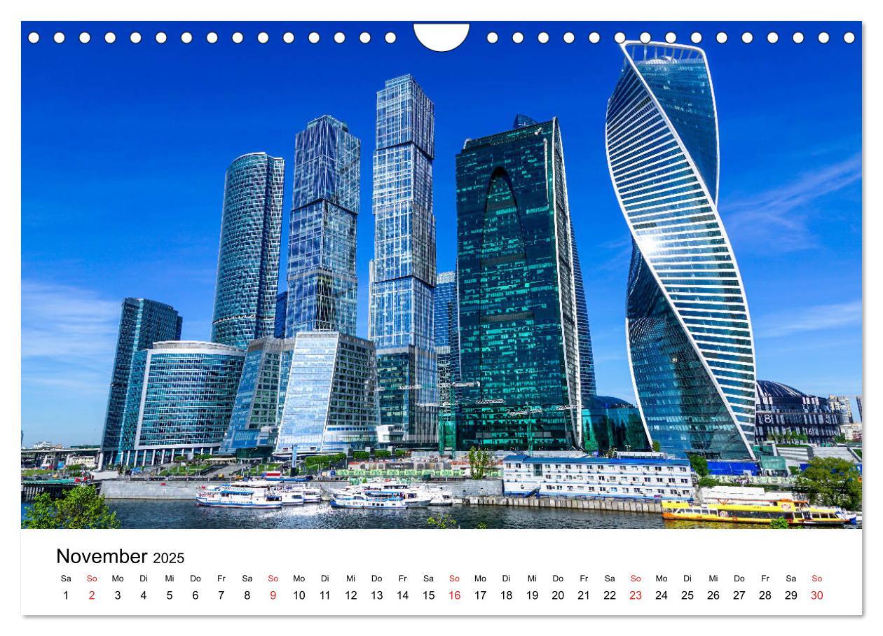 Bild: 9783435320448 | Moskau City (Wandkalender 2025 DIN A4 quer), CALVENDO Monatskalender