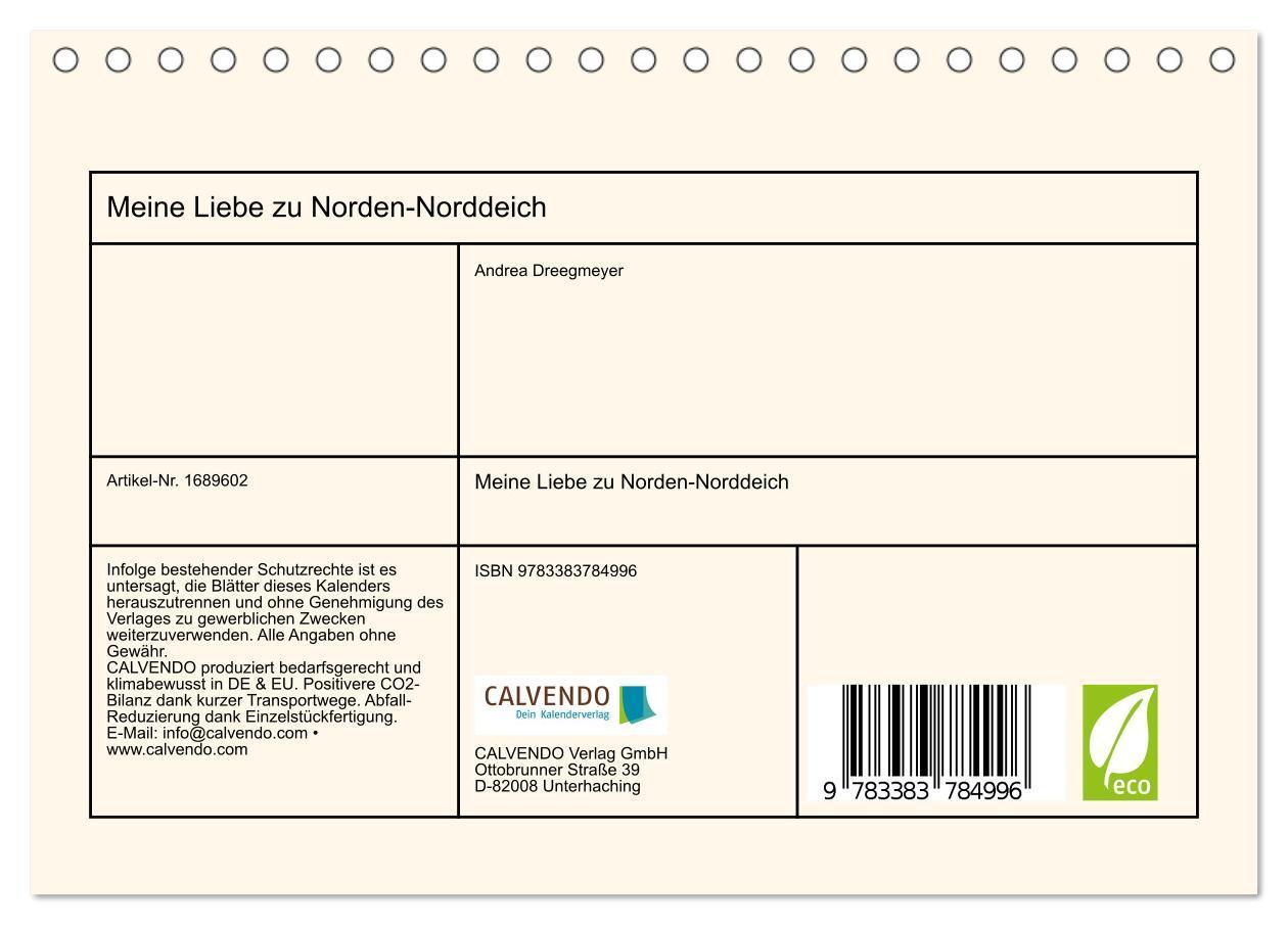 Bild: 9783383784996 | Meine Liebe zu Norden-Norddeich (Tischkalender 2025 DIN A5 quer),...