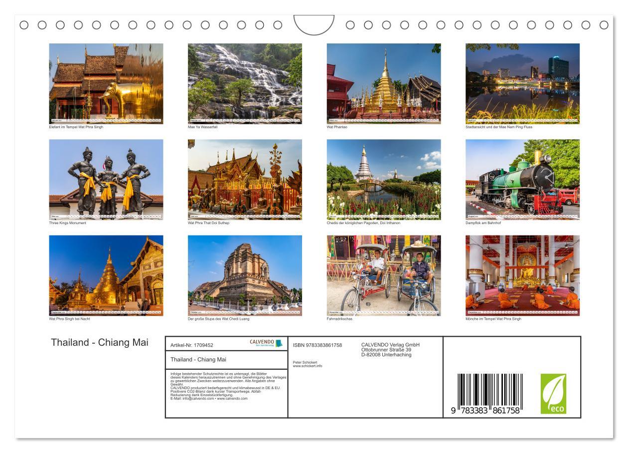 Bild: 9783383861758 | Thailand - Chiang Mai (Wandkalender 2025 DIN A4 quer), CALVENDO...